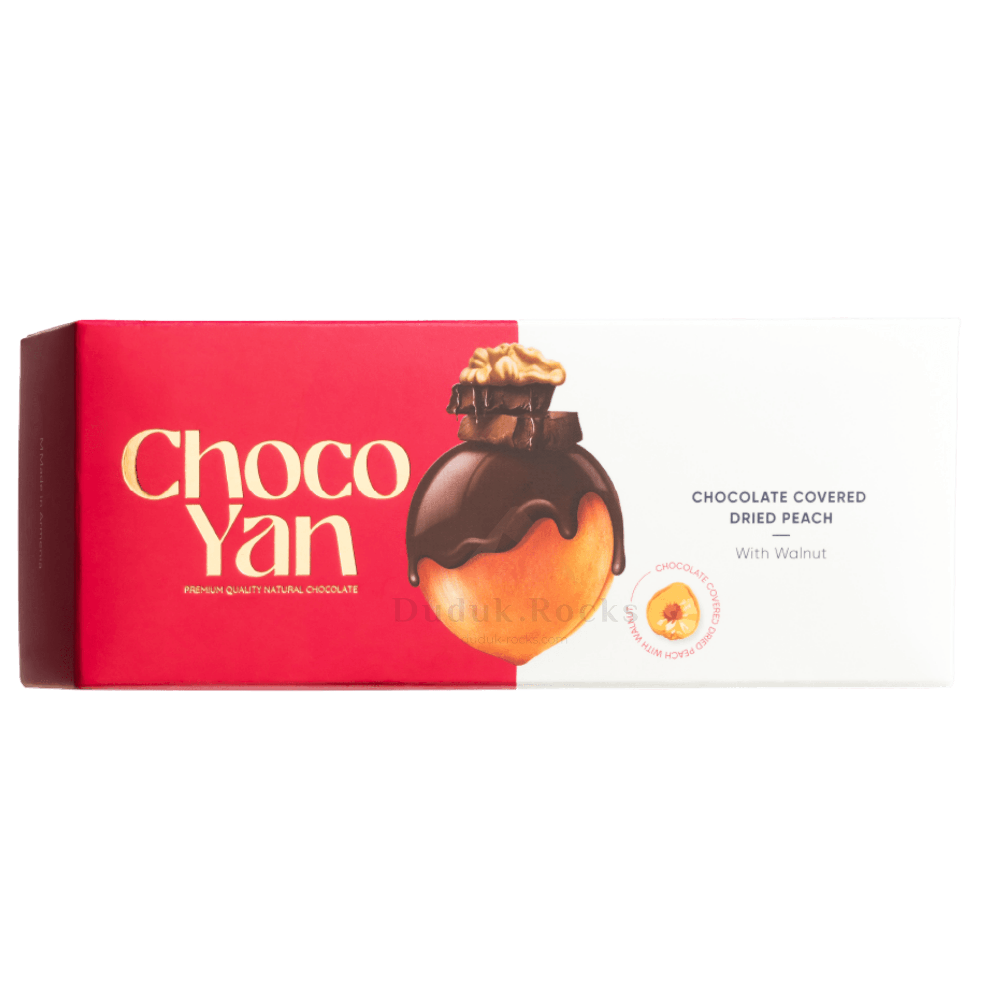 ChocoYan PEACH with Walnut covered in Premium Chocolate