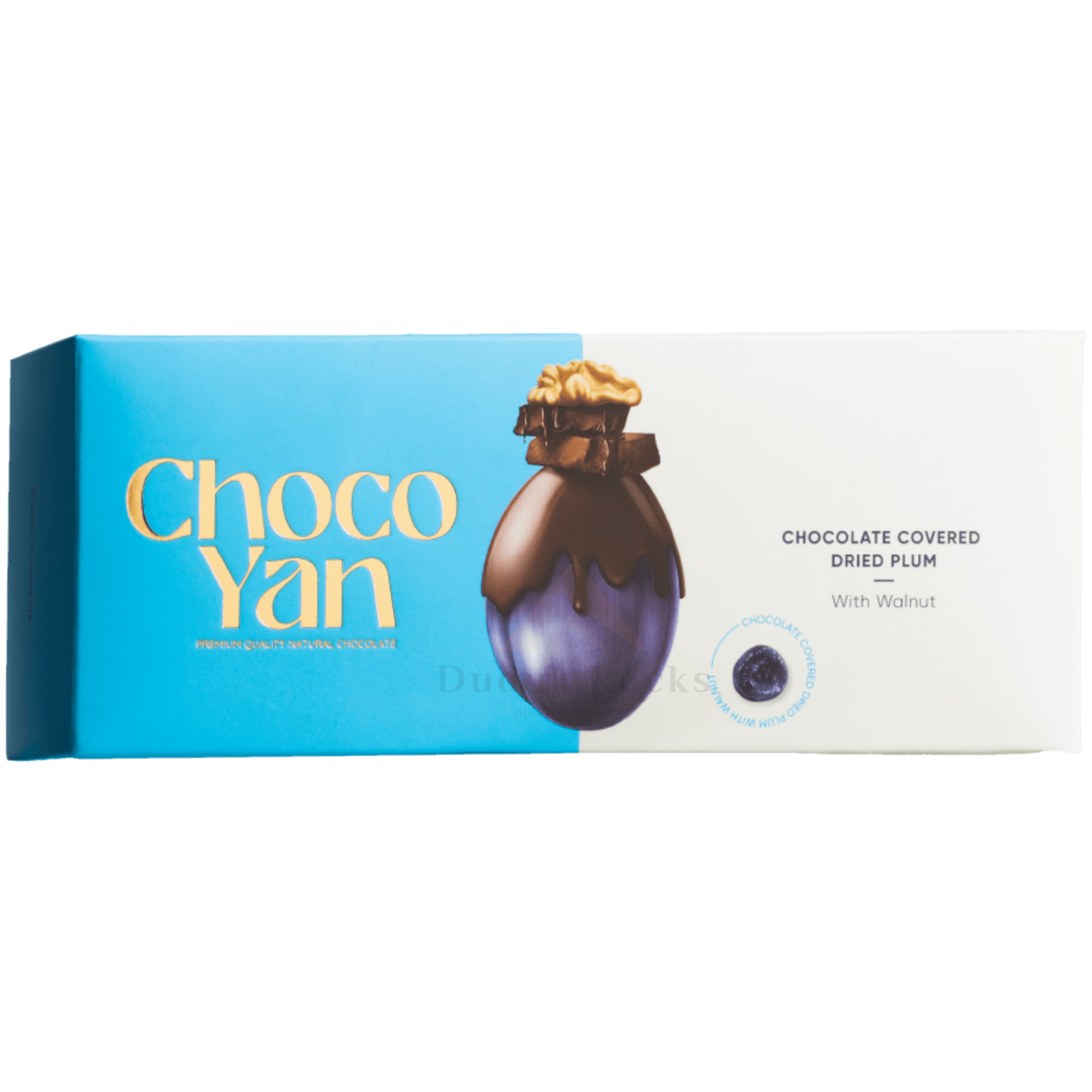 ChocoYan PLUM with Walnut covered in Premium Chocolate
