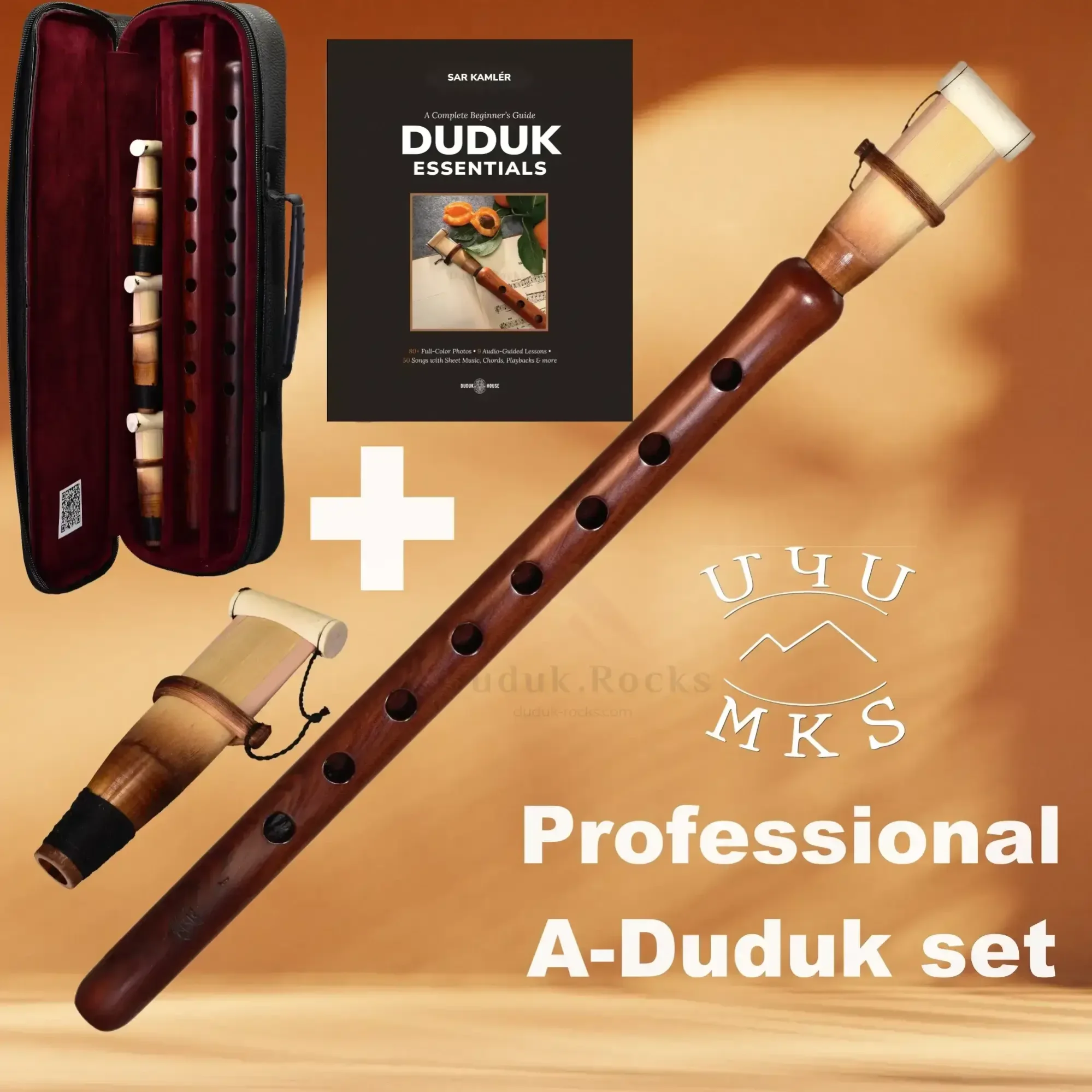 MKS DUDUK SET IN-A INCL. DUDUK ESSENTIALS BOOK and 3 Line Premium Bag